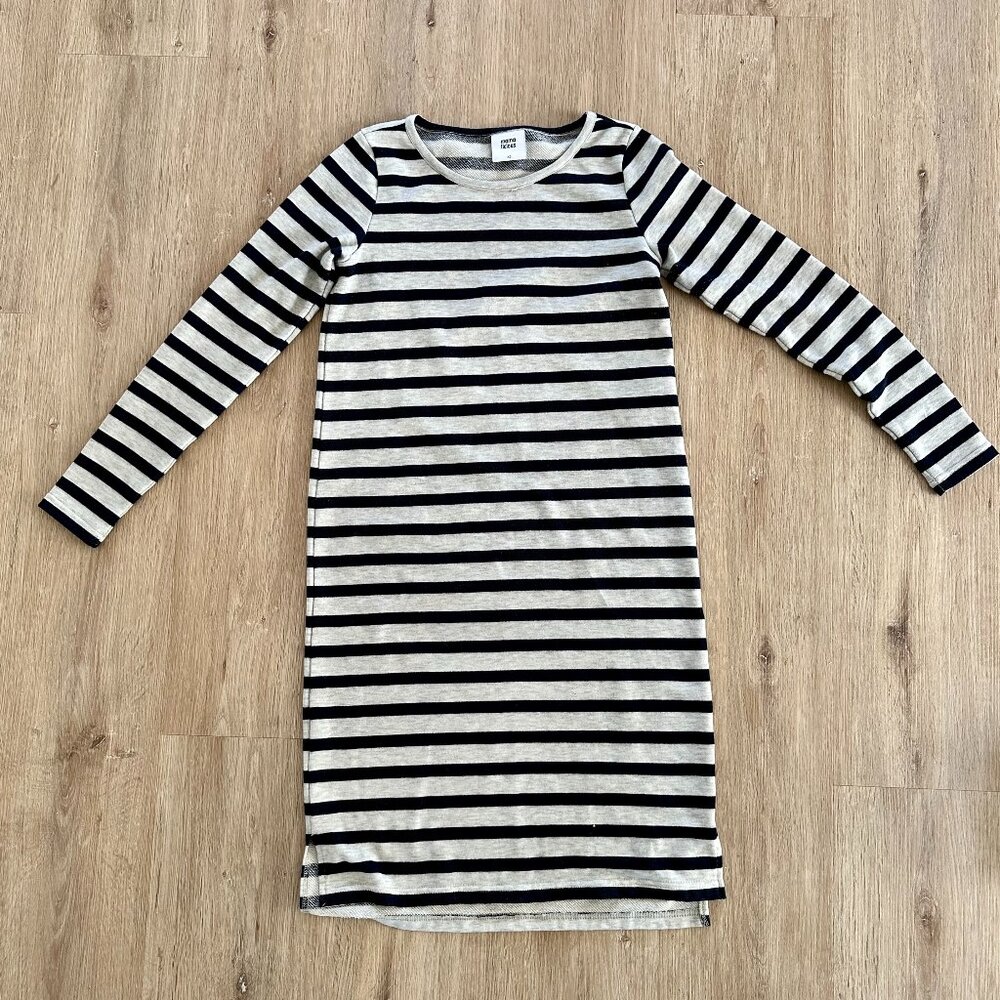 Mamalicious Long-Sleeved Striped Maternity Dress, Size XS
